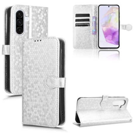 Чехол-книжка Honeycomb Dot для Samsung Galaxy A36 5G - серебристый