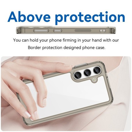Противоударный чехол Colorful Acrylic Series для Samsung Galaxy S24+ 5G - серый
