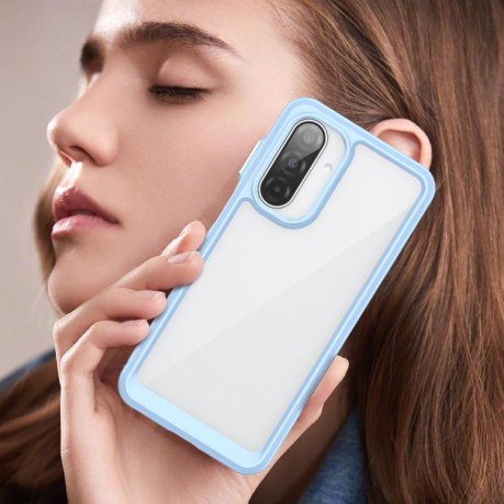 Противоударный чехол Colorful Acrylic Series для Samsung Galaxy A17 5G - синий