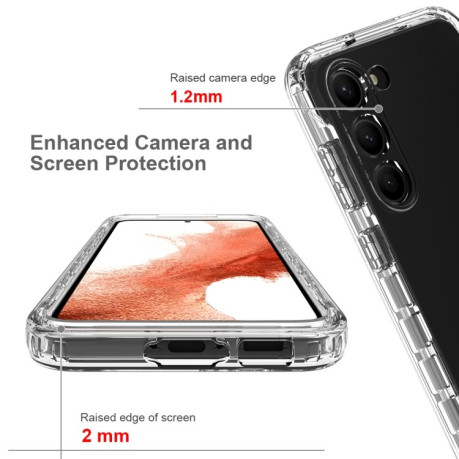 Двусторонний чехол Integrated Gradient для Samsung Galaxy S23 5G - прозрачный