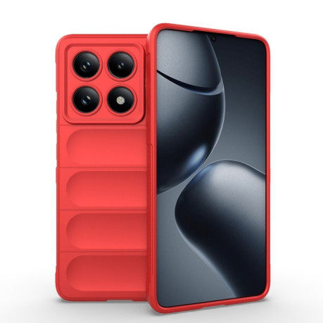 Силіконовий чохол Magic Flannel для Xiaomi 14T Pro 5G Global - червоний
