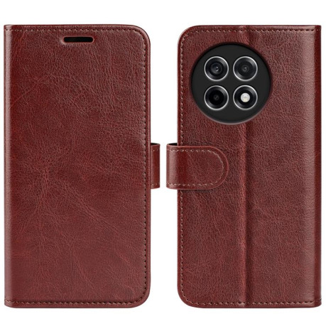 Чохол-книжка R64 Texture Horizontal Flip Leather для OnePlus 13R/Ace 5/Ace 5 Pro - коричневий