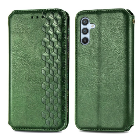 Чохол-книжка Cubic Grid  для Samsung Galaxy A36 5G - зелений