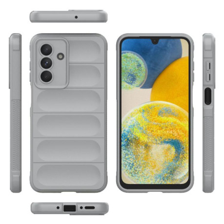 Силиконовый чехол Magic Flannel для Samsung Galaxy A26 5G - серый