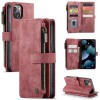 Чехол-кошелек CaseMe-C30 для iPhone 14/13 - красный