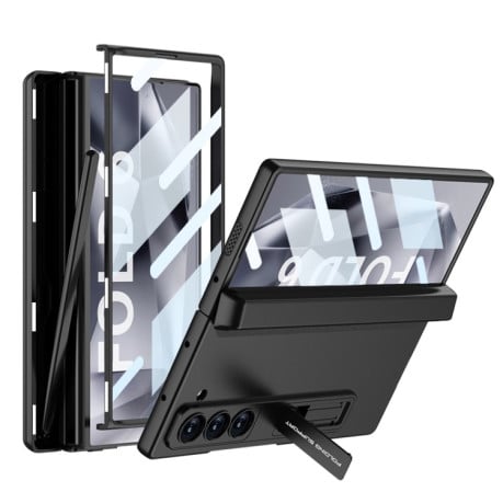 Противоударный чехол GKK Integrated Magnetic Full Coverage with Pen Box, Not Included Pen для Samsung Galaxy  Fold 6 - черный