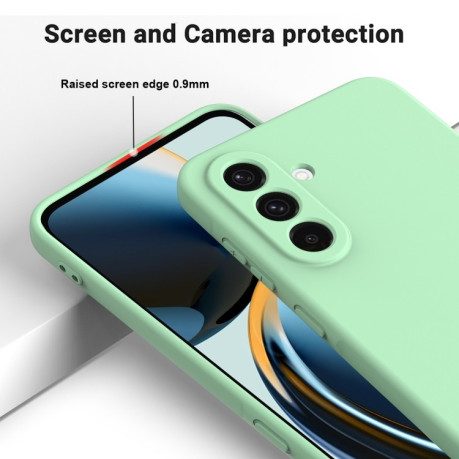 Силіконовий чохол Solid Color Liquid Silicone  для Samsung Galaxy A36 5G - зелений