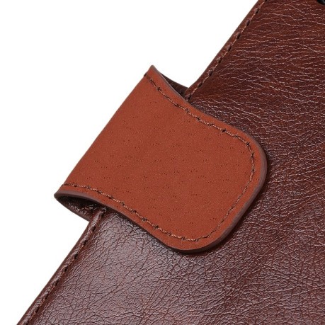 Чохол-книжка Nappa Texture Samsung Galaxy A02 - коричневий