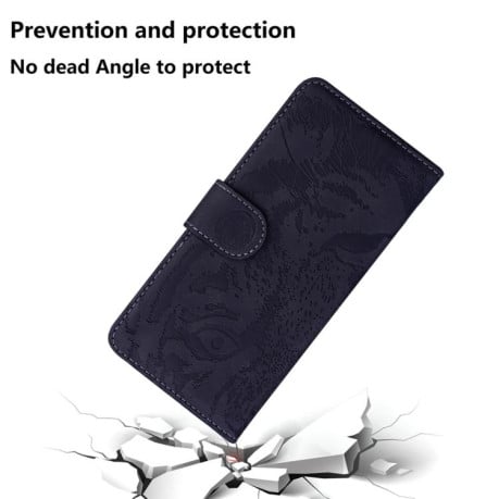 Чохол-книжка Tiger Embossing для Xiaomi Redmi Note 14 4G 164.84mm - чорний