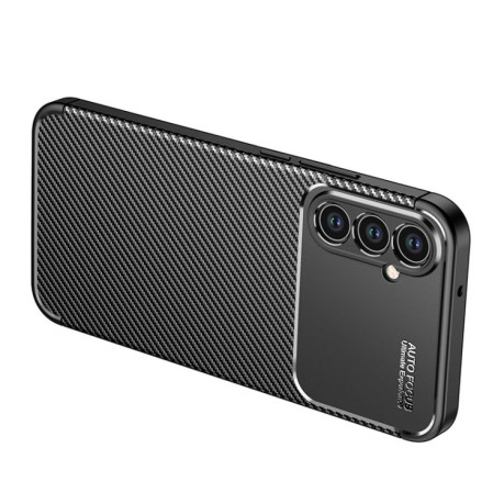 Ударозащитный чехол HMC Carbon Fiber Texture на Samsung Galaxy A34 - черный