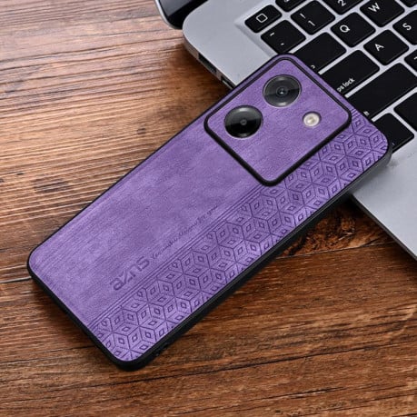 Чехол AZNS с 3D-тиснением и мягким покрытием Skin Feel на Xiaomi Poco M7 Pro 5G - фиолетовый