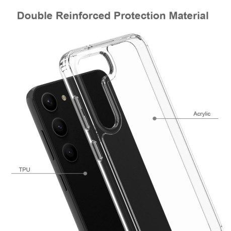 Акриловый противоударный чехол HMC для Samsung Galaxy S23+ 5G - прозрачный