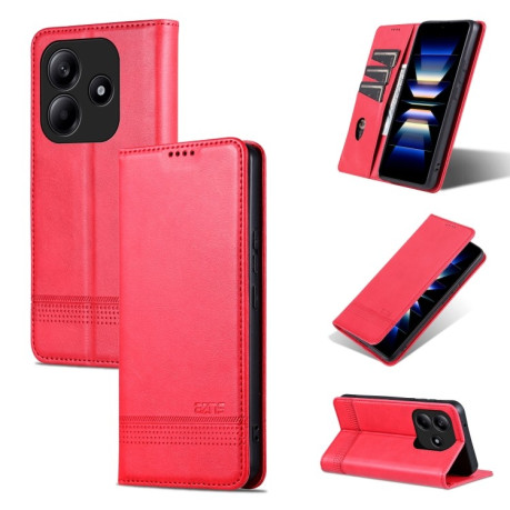 Чехол-книжка AZNS Magnetic Calf на Xiaomi Redmi Note 14 5G - красный