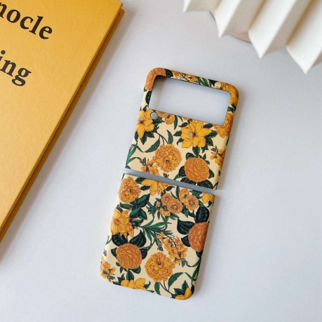 Протиударний чохол Small Floral для Samsung Galaxy Z Flip3 5G - Yellow Chrysanthemum