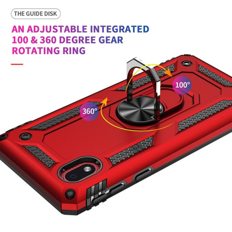Противоударный чехол-подставка 360 Degree Rotating Holder на Samsung Galaxy A01 Core / M01 Core - красный