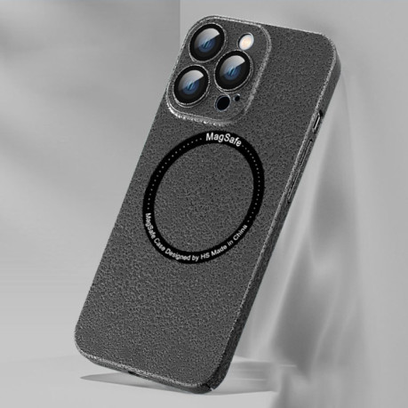 Противоударный чехол Ice Texture MagSafe для iPhone 14 Pro - черный