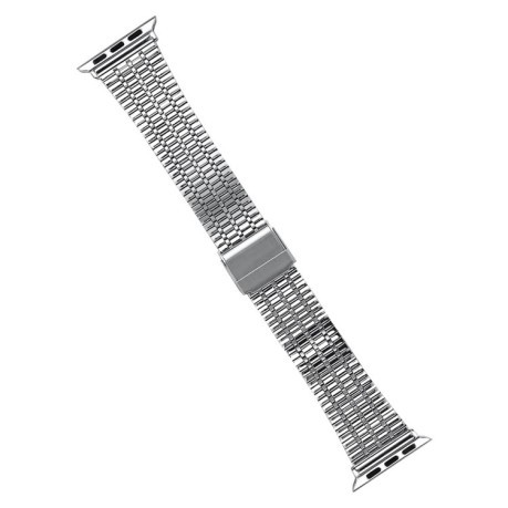 Ремінець Steel series для Apple Watch 10 42mm/Series 8/7 41mm / 40mm / 38mm - сріблясто-золотий