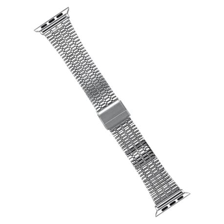 Ремешок Steel series для Apple Watch Series 8/7 41mm /  40mm / 38mm - золото-серебристый