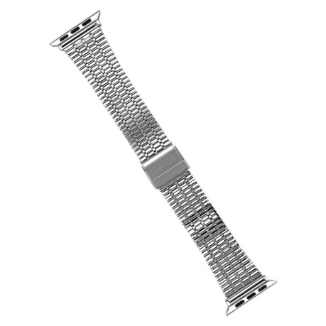 Ремешок Steel series для Apple Watch Ultra 49mm /45mm / 44mm /42mm - серебристо-золотой