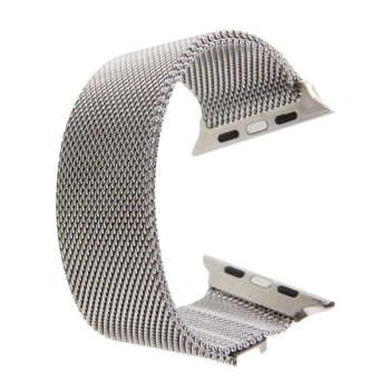 Браслет из нержавеющей стали Milanese Loop Magnetic для Apple Watch 42/44mm - серебристый