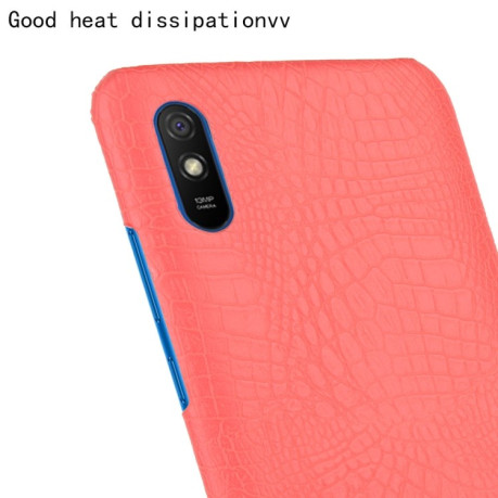 Удароміцний чохол Crocodile Texture на Xiaomi Redmi 9A - червоний