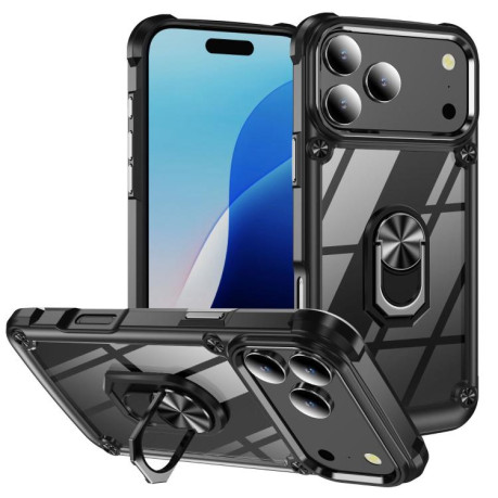 Протиударний чохол Acrylic Ring Holder на iPhone 17 Pro Max - чорний
