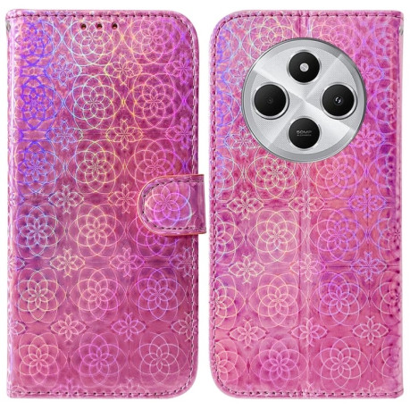 Чохол-книжка Solid Color Colorful на Xiaomi Redmi 14C 4G/Poco C75/Redmi A4 5G - рожевий