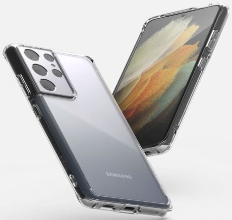 Оригинальный чехол Ringke Fusion для Samsung Galaxy S21 Ultra - transparent