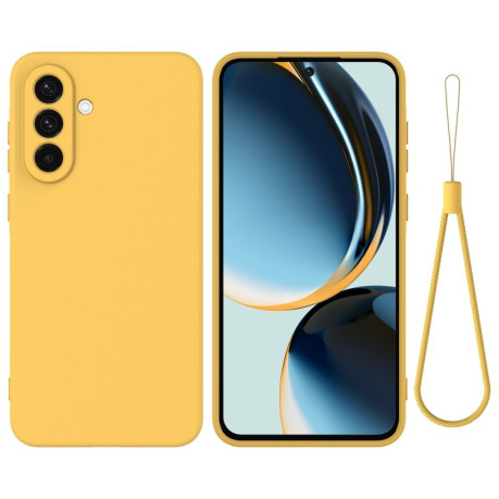 Силіконовий чохол Solid Color Liquid Silicone  для Samsung Galaxy A26 5G - жовтий