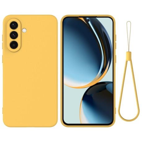 Силіконовий чохол Solid Color Liquid Silicone  для Samsung Galaxy A36 5G - жовтий