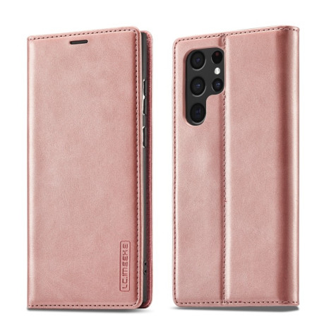 Чохол-книжка LC.IMEEKE Soft для Samsung Galaxy S22 - рожеве золото