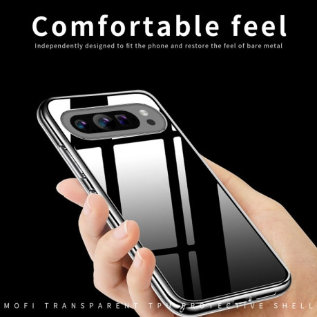 Силіконовий ультратонкий чохол MOFI Ming Series для Google Pixel 9 Pro - прозорий