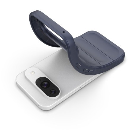 Силиконовый чехол Magic Flannel для Google Pixel 9 Pro - синий