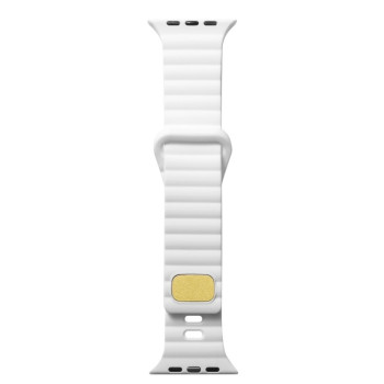 Pемешок Breathable Skin-friendly для Apple Watch Ultra 49mm / Series 8/7 45mm / 44mm / 42mm - белый