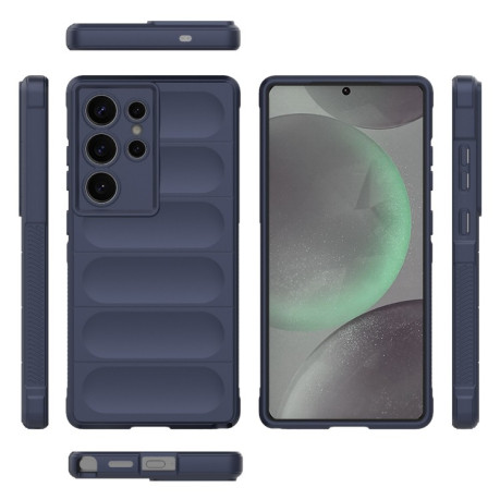 Силіконовий чохол Magic Flannel для Samsung Galaxy S25 Ultra 5G - синій