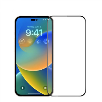 Защитное стекло PINWUYO 9H 3D Full Screen на iPhone 14 Pro Max - черное