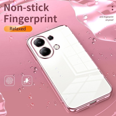 Противоударный чехол Space Fine Hole для Xiaomi Redmi Note 13 4G - розовый