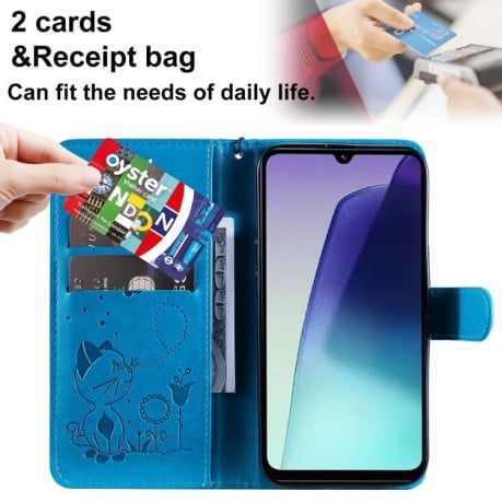Чохол-книжка Cat and Dog для Xiaomi Redmi 14C 4G/Poco C75/Redmi A4 5G - синій