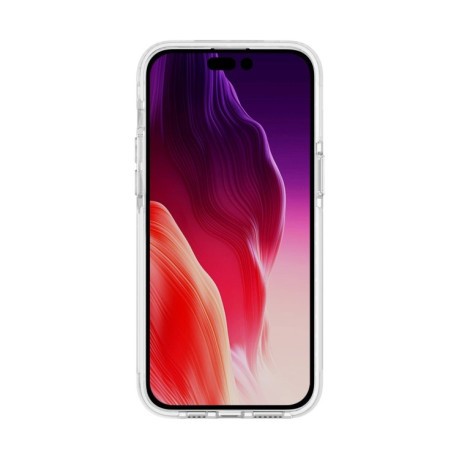 Протиударний чохол Two-color Shockproof для iPhone 15 Plus-прозоро-білий