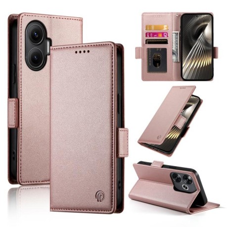Чохол-книжка Side Buckle Magnetic Frosted Leather для Xiaomi Redmi Turbo 4 Pro / Xiaomi Poco F7 - золото