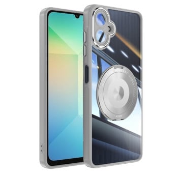 Противоударный чехол MagSafe Acrylic Hybrid для Samsung Galaxy A06 4G - серый