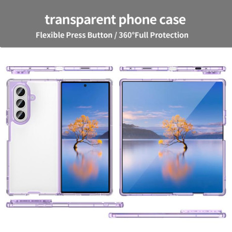Чохол Airbag Magsafe PC Hybrid TPU для Samsung Galaxy Fold 7 5G - фіолетовий