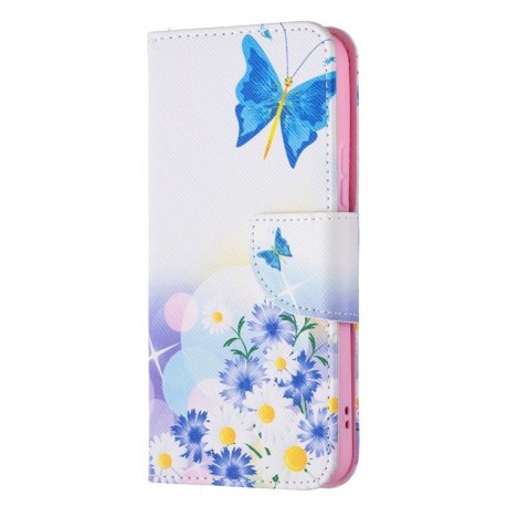 Чехол-книжка Colored Drawing Pattern для Samsung Galaxy S22 5G - Butterfly Love