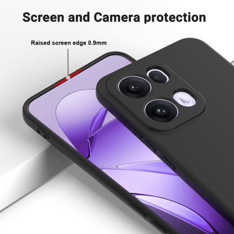 Силіконовий чохол Solid Color Liquid Silicone на OPPO Reno13 Pro 5G - чорний