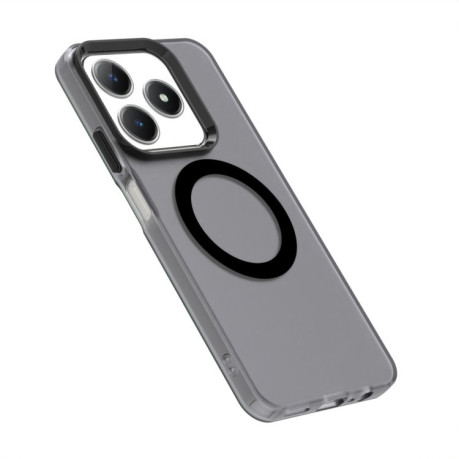 Противоударный чехол MagSafe Holder PC Hybrid для Realme C61/C63/Note 60/Note 60x - черный