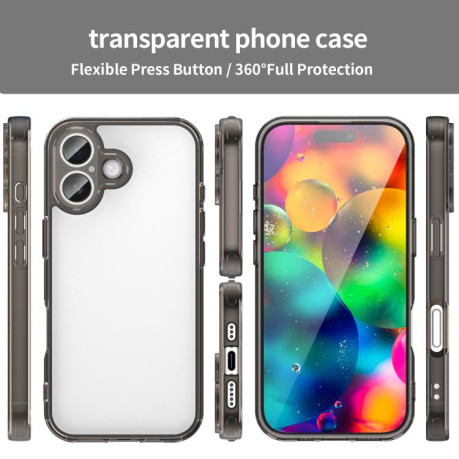 Чехол PC Hybrid TPU Airbag Shockproof для iPhone 17 - черный