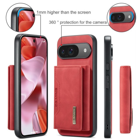 Чехол DG.MING M2 Series 3-Fold Multi Card Bag + Magnetic для Google Pixel 9/9 Pro - красный