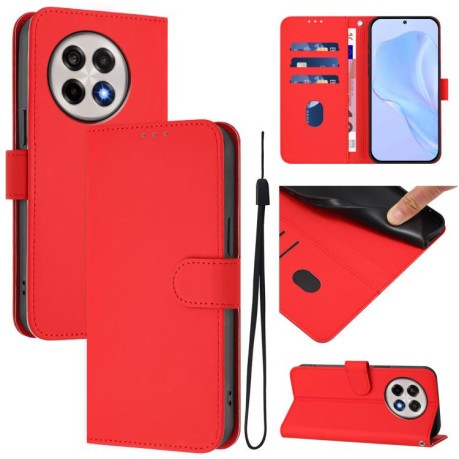 Чохол-книжка Skin Feel S-type для OnePlus 13R/Ace 5/Ace 5 Pro - червоний