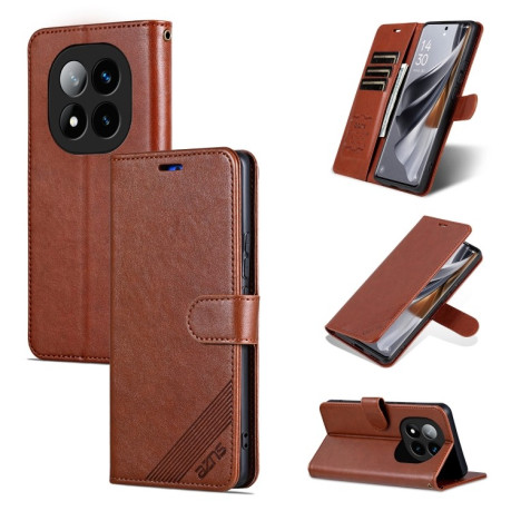 Чохол-книжка AZNS Magnetic Calf на Redmi Note 14 Pro+ 5G - коричневий