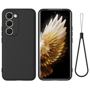 Силиконовый чехол Solid Color Liquid Silicone на Tecno Spark 40 Pro+ 4G — черный